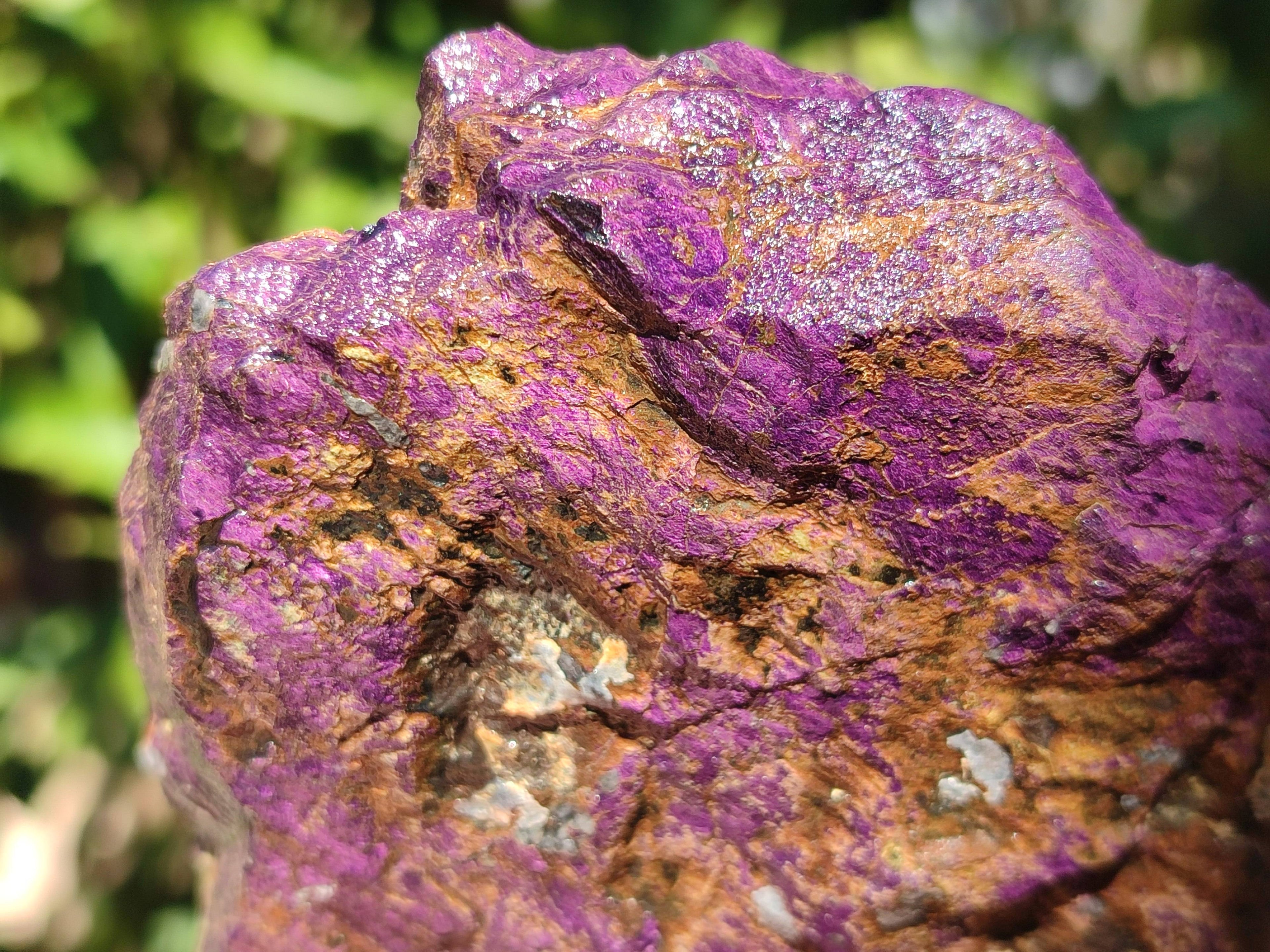Natural Metallic Purpurite Cobbed Specimens x 2 From Erongo, Namibia - Toprock Gemstones and Minerals 