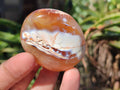 Polished Carnelian Agate Palm Stones x 12 From Madagascar - Toprock Gemstones and Minerals 