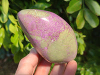 Polished Stichtite Standing Free Forms x 3 From Barberton, South Africa