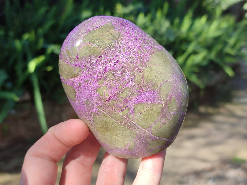 Polished Stichtite Standing Free Forms x 3 From Barberton, South Africa - Toprock Gemstones and Minerals 