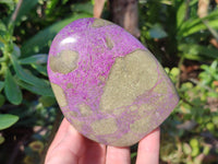 Polished Stichtite Standing Free Forms x 3 From Barberton, South Africa