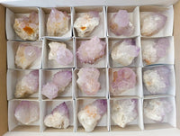 Natural Amethyst Spirit Quartz Clusters x 20 From South Africa