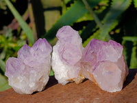 Natural Amethyst Spirit Quartz Clusters x 20 From South Africa