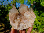 Natural Phantom Smokey Quartz Clusters x 4 From Luena, Congo - Toprock Gemstones and Minerals 