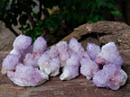Natural Amethyst Spirit Quartz Clusters x 12 From South Africa - Toprock Gemstones and Minerals 
