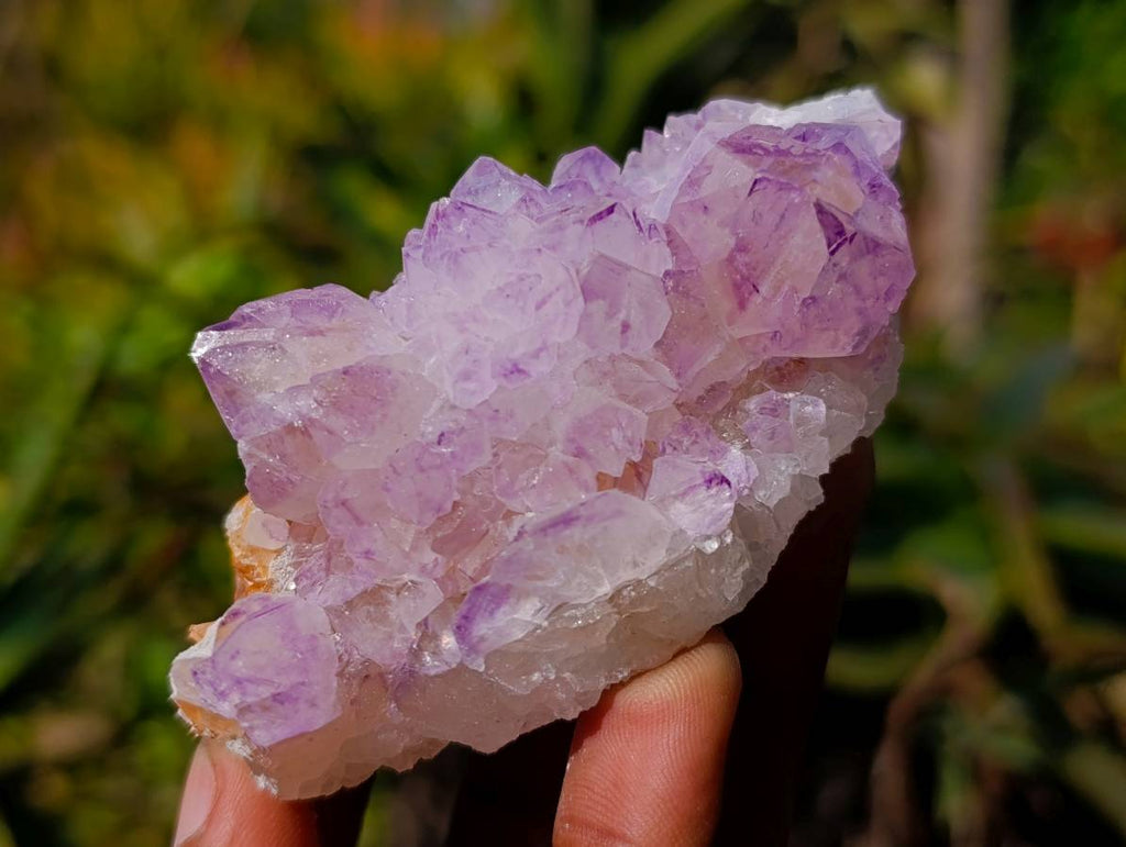 Natural Amethyst Spirit Quartz Clusters x 12 From South Africa - Toprock Gemstones and Minerals 