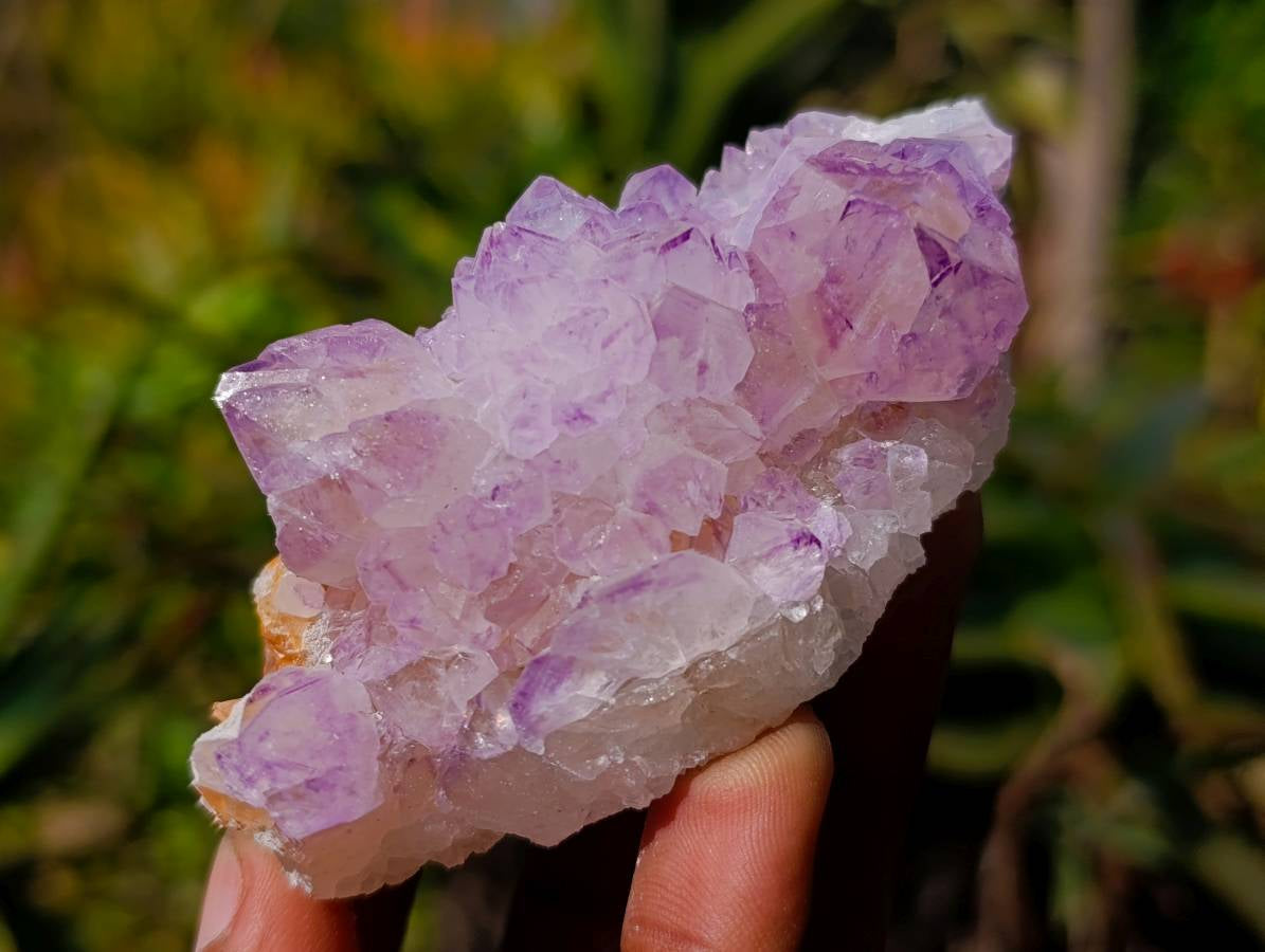Natural Amethyst Spirit Quartz Clusters x 12 From South Africa - Toprock Gemstones and Minerals 