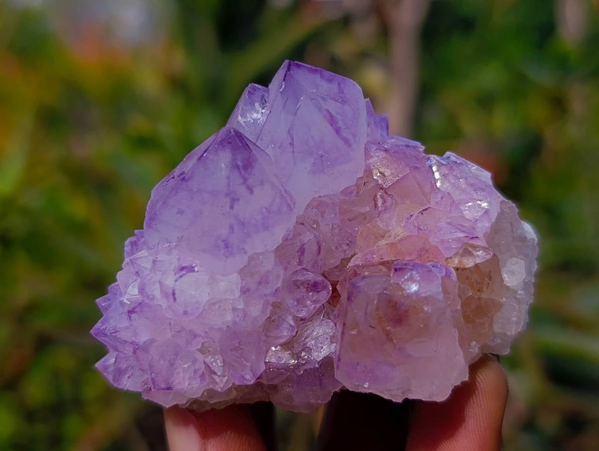 Natural Amethyst Spirit Quartz Clusters x 12 From South Africa - Toprock Gemstones and Minerals 