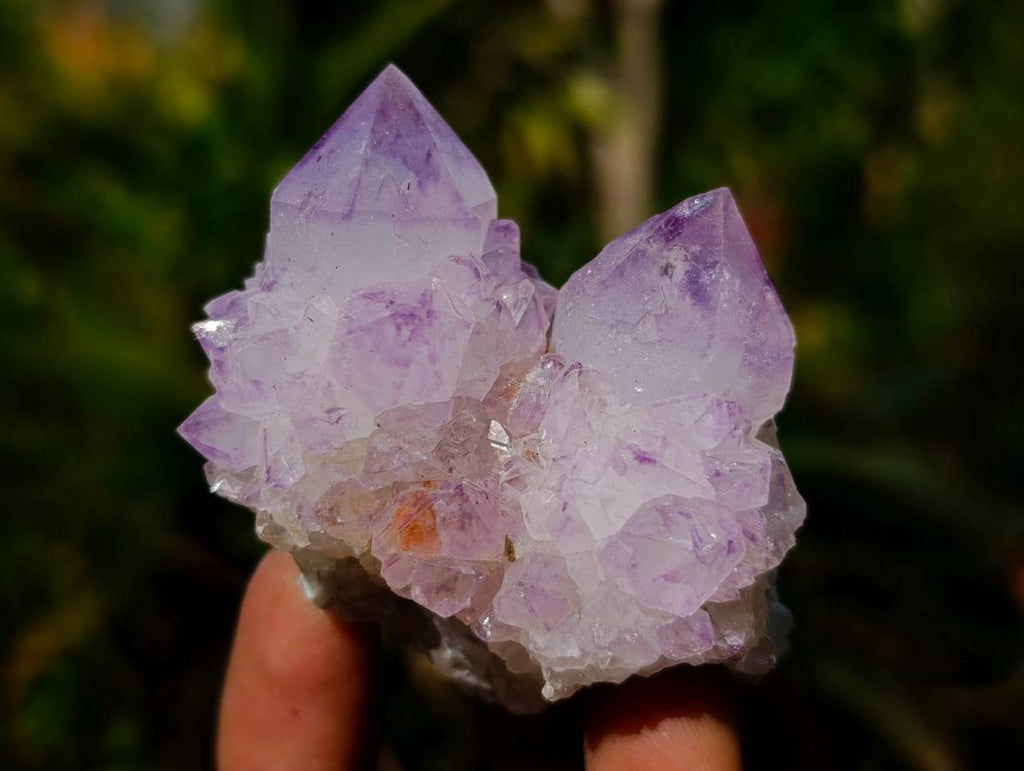 Natural Amethyst Spirit Quartz Clusters x 12 From South Africa - Toprock Gemstones and Minerals 
