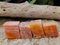 Natural Sunset Orange Calcite Specimens x 24 From Spitzkop, Namibia - Toprock Gemstones and Minerals 