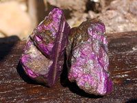 Natural Metallic Purpurite Cobbed Specimens x 9 From Erongo, Namibia - Toprock Gemstones and Minerals 