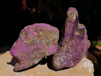 Natural Metallic Purpurite Cobbed Specimens x 9 From Erongo, Namibia - Toprock Gemstones and Minerals 