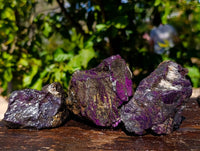 Natural Metallic Purpurite Cobbed Specimens x 9 From Erongo, Namibia - Toprock Gemstones and Minerals 