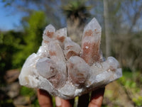 Natural Spirit Quartz Clusters x 4 From South Africa