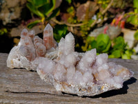 Natural Spirit Quartz Clusters x 4 From South Africa