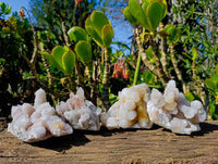 Natural Spirit Quartz Clusters x 4 From South Africa
