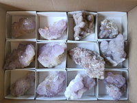 Natural Amethyst Spirit Quartz Clusters x 12 From South Africa