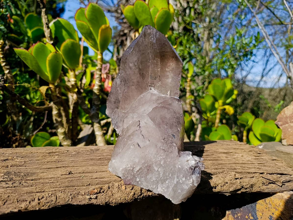 Natural Smokey Quartz Floater Crystal Specimens x 2 From Mulanje, Malawi - Toprock Gemstones and Minerals 