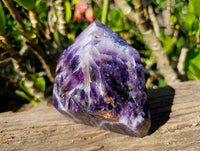 Polished Chevron Amethyst Point x 1 From Zambia