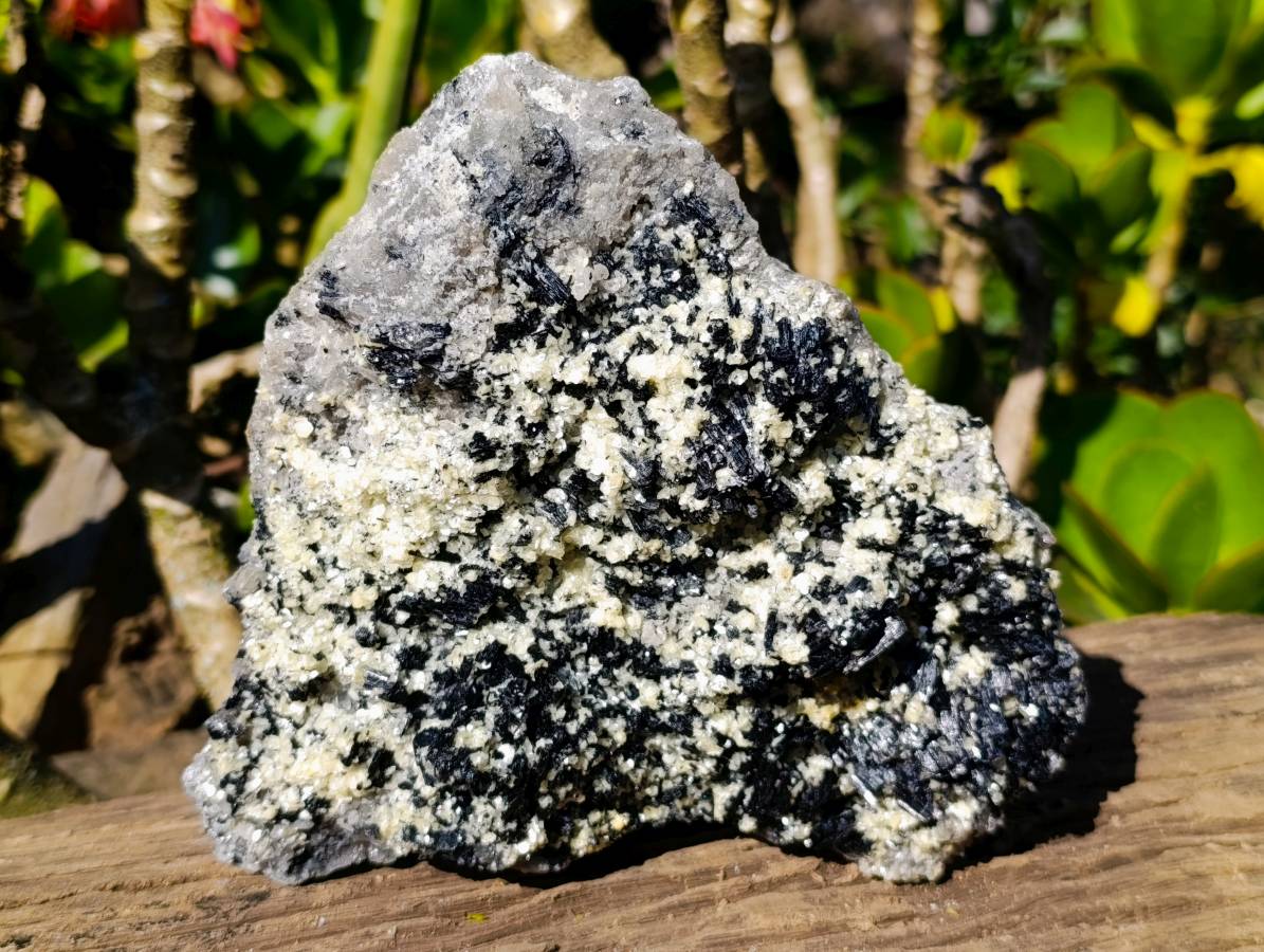 Natural Schorl Black Tourmaline Matrix Specimens x 2 From Namibia - Toprock Gemstones and Minerals 