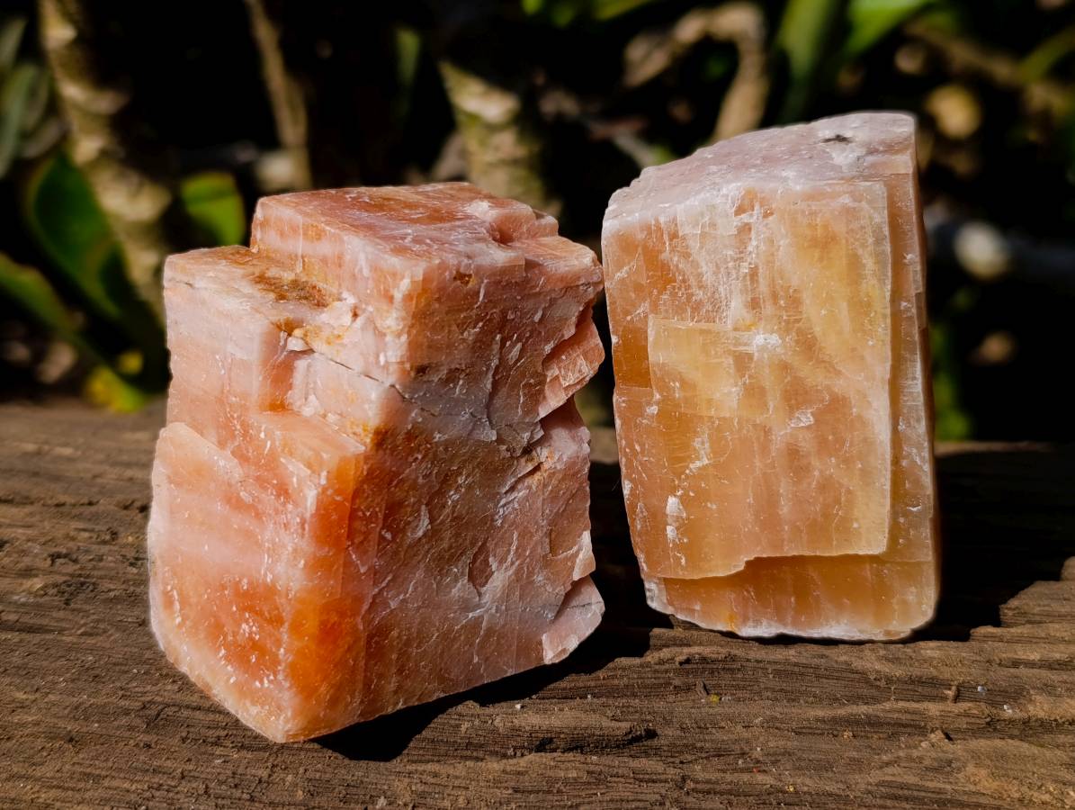 Natural Sunset Orange Calcite Specimens x 24 From Spitzkop, Namibia - Toprock Gemstones and Minerals 