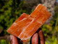 Natural Sunset Orange Calcite Specimens x 24 From Spitzkop, Namibia - Toprock Gemstones and Minerals 