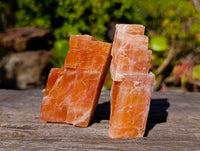 Natural Sunset Orange Calcite Specimens x 24 From Spitzkop, Namibia - Toprock Gemstones and Minerals 