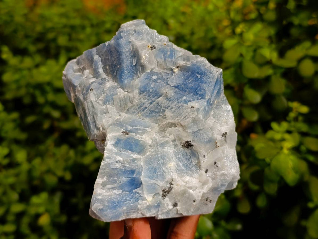 Natural Sky Blue Calcite Specimens x 4 From Namibia - Toprock Gemstones and Minerals 