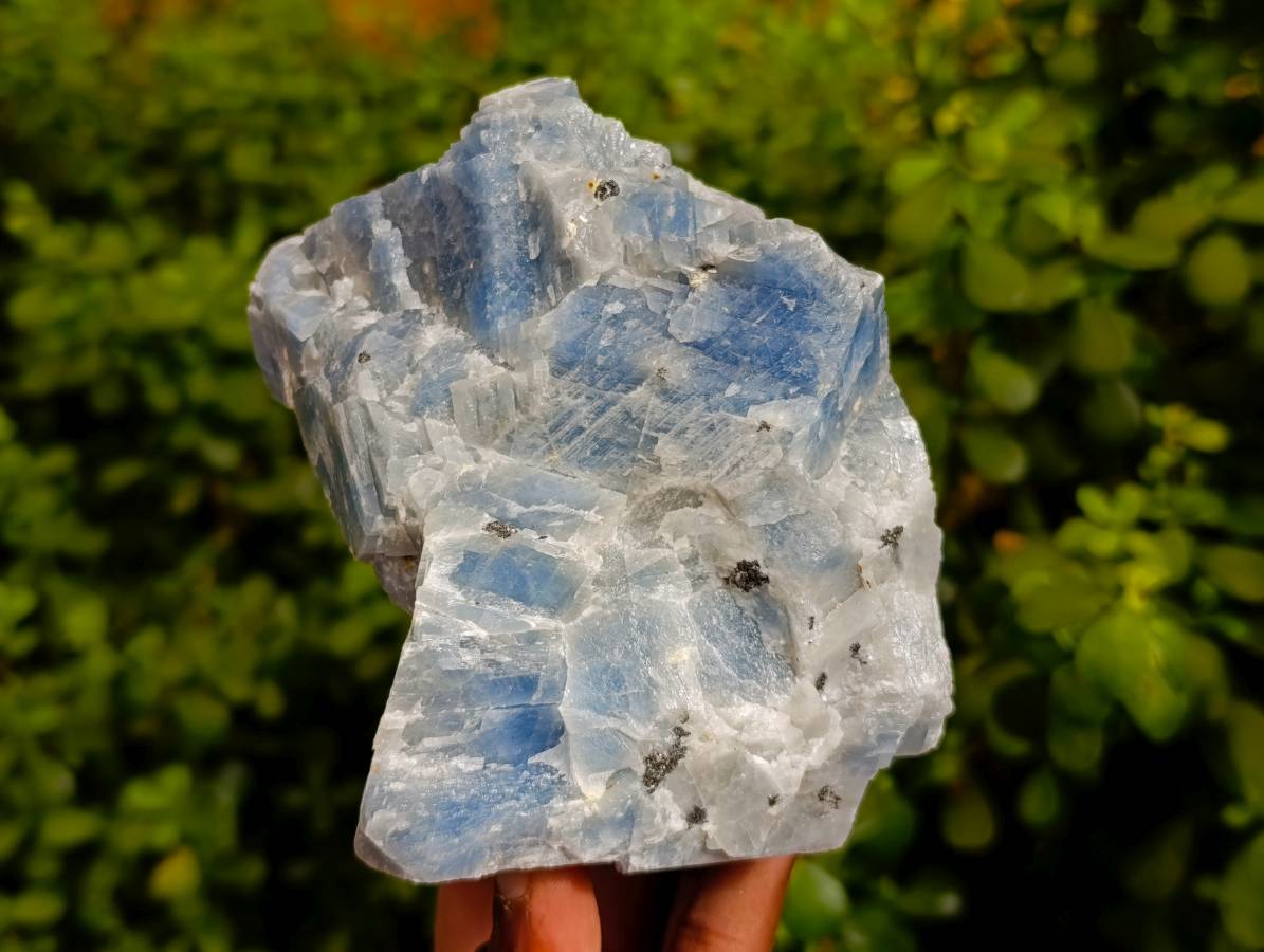 Natural Sky Blue Calcite Specimens x 4 From Namibia - Toprock Gemstones and Minerals 