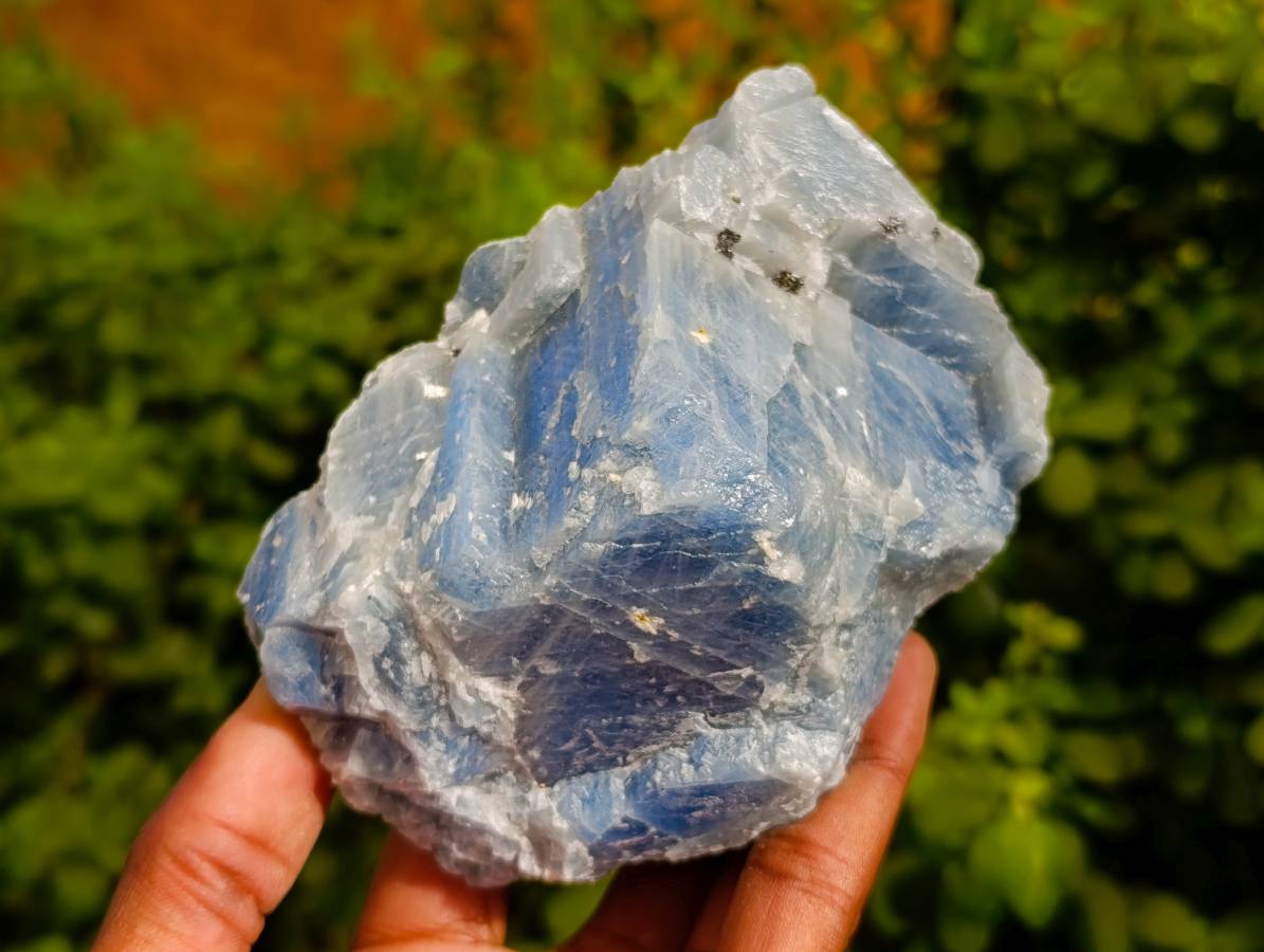 Natural Sky Blue Calcite Specimens x 4 From Namibia - Toprock Gemstones and Minerals 