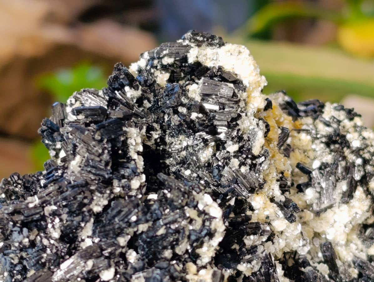 Natural Schorl Black Tourmaline Matrix Specimen x 1 From Namibia - Toprock Gemstones and Minerals 