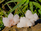 Natural Spirit Quartz Clusters x 12 From South Africa - Toprock Gemstones and Minerals 