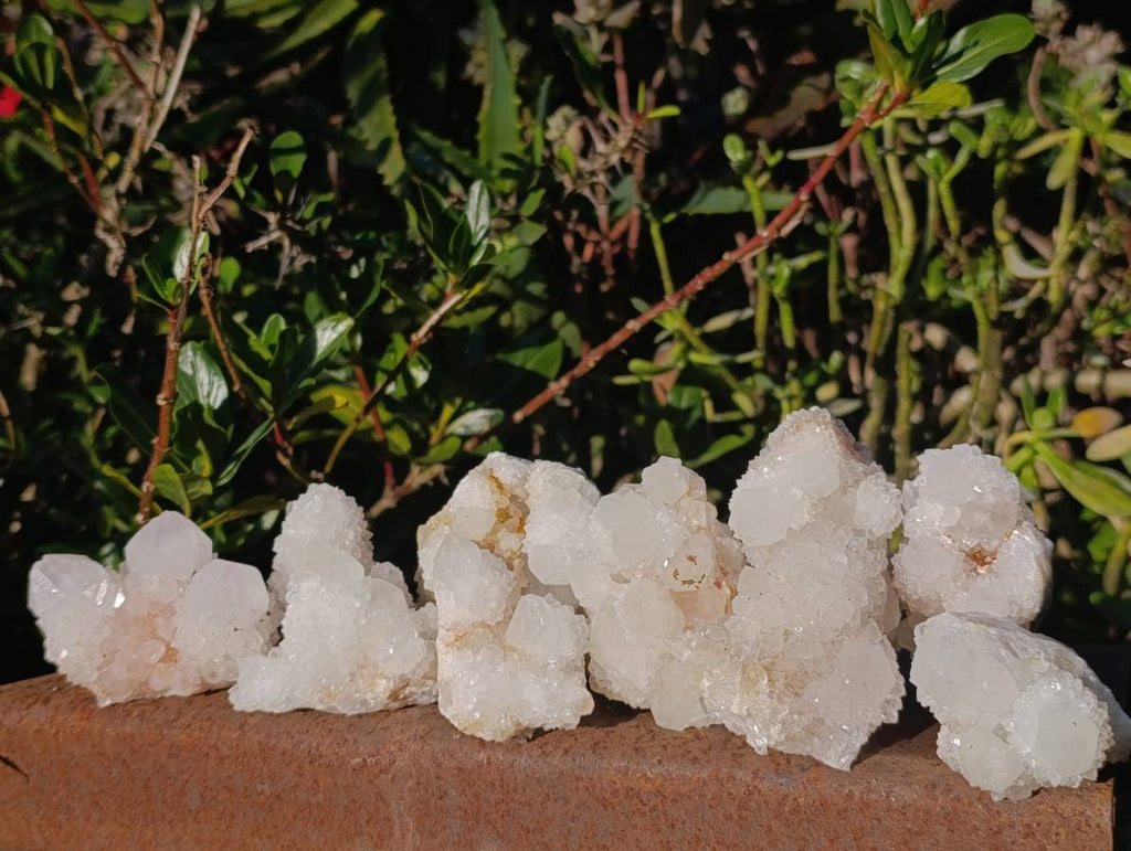 Natural Spirit Quartz Clusters x 12 From South Africa - Toprock Gemstones and Minerals 