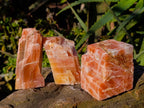 Natural Sunset Orange Calcite Specimens x 12 From Spitzkop, Namibia - Toprock Gemstones and Minerals 