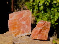 Natural Sunset Orange Calcite Specimens x 12 From Spitzkop, Namibia