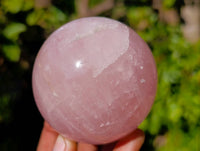 Polished Rose Quartz Spheres x 4 From Madagascar