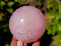 Polished Rose Quartz Spheres x 4 From Madagascar