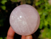 Polished Rose Quartz Spheres x 4 From Madagascar