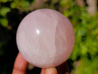 Polished Rose Quartz Spheres x 4 From Madagascar