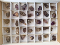 Natural Window Amethyst Crystals x 35 From Chiredzi, Zimbabwe