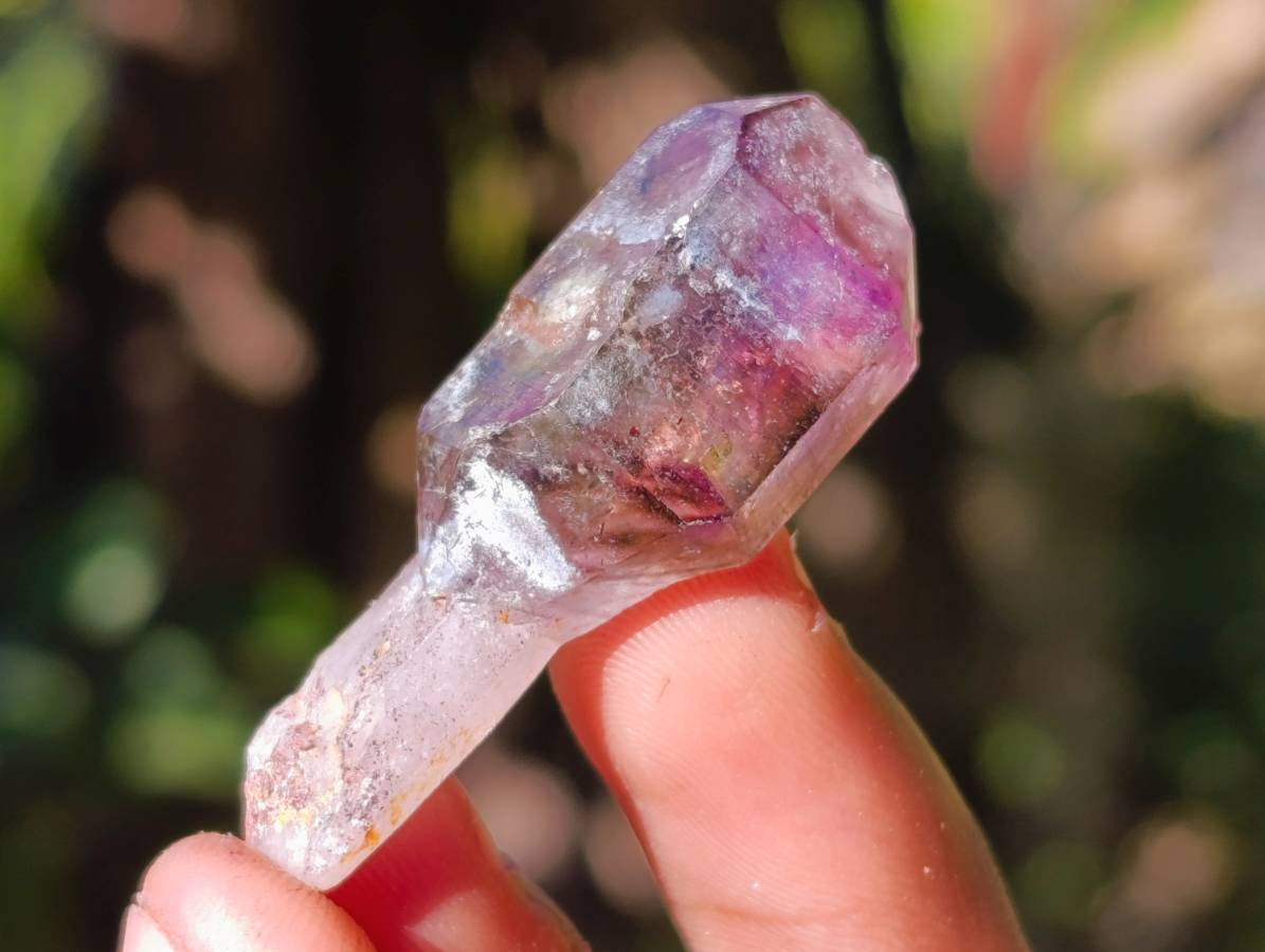 Natural Window Amethyst Crystals x 35 From Chiredzi, Zimbabwe - Toprock Gemstones and Minerals 