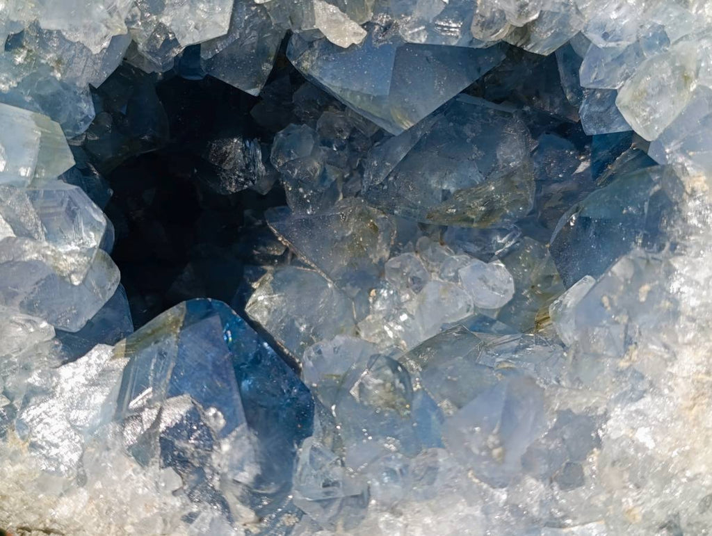 Natural Celestite Geode Specimen x 1 From Sakoany, Madagascar - Toprock Gemstones and Minerals 