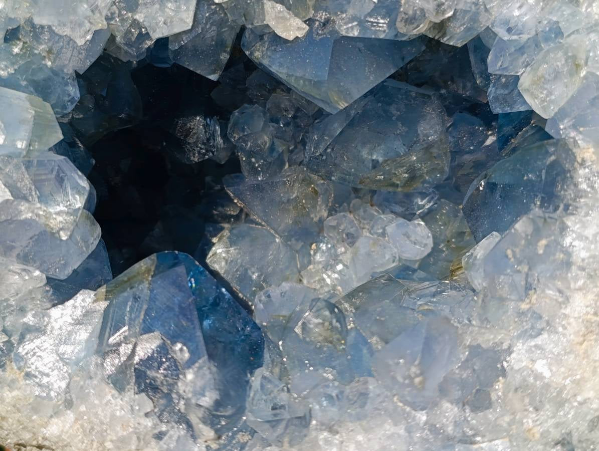 Natural Celestite Geode Specimen x 1 From Sakoany, Madagascar - Toprock Gemstones and Minerals 