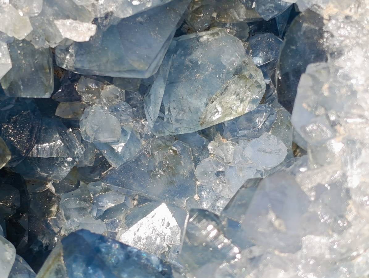 Natural Celestite Geode Specimen x 1 From Sakoany, Madagascar - Toprock Gemstones and Minerals 