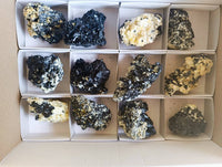 Natural Schorl Black Tourmaline Specimens x 12 From Namibia