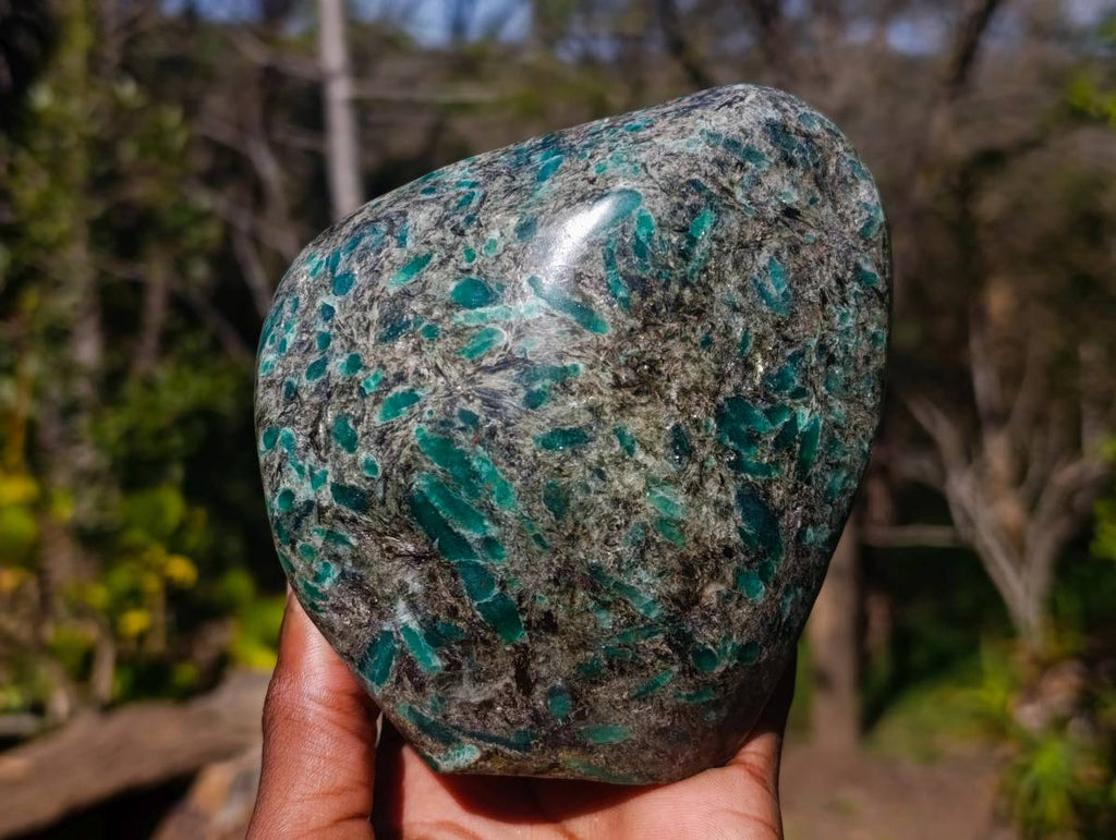 Polished Emerald Mica 'Mutokolite' Standing Free Form x 1 From Mutoko, Zimbabwe - Toprock Gemstones and Minerals 