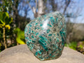 Polished Emerald Mica 'Mutokolite' Standing Free Form x 1 From Mutoko, Zimbabwe - Toprock Gemstones and Minerals 