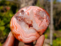 Polished Carnelian Agate Palm Stones x 12 From Madagascar - Toprock Gemstones and Minerals 