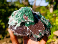 Natural Ball Malachite On Dolomite Matrix Specimens x 3 From Kambove, Congo
