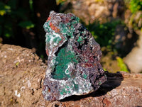 Natural Ball Malachite On Dolomite Matrix Specimens x 3 From Kambove, Congo